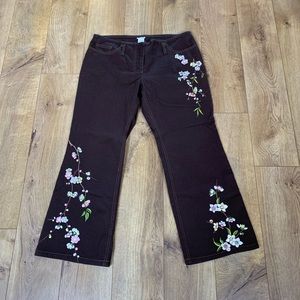 Anthropologie Odille Cropped Flare